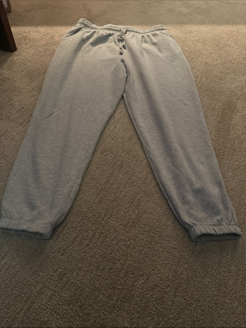 SO Light Gray Jogger Sweatpants - Elastic Waistband